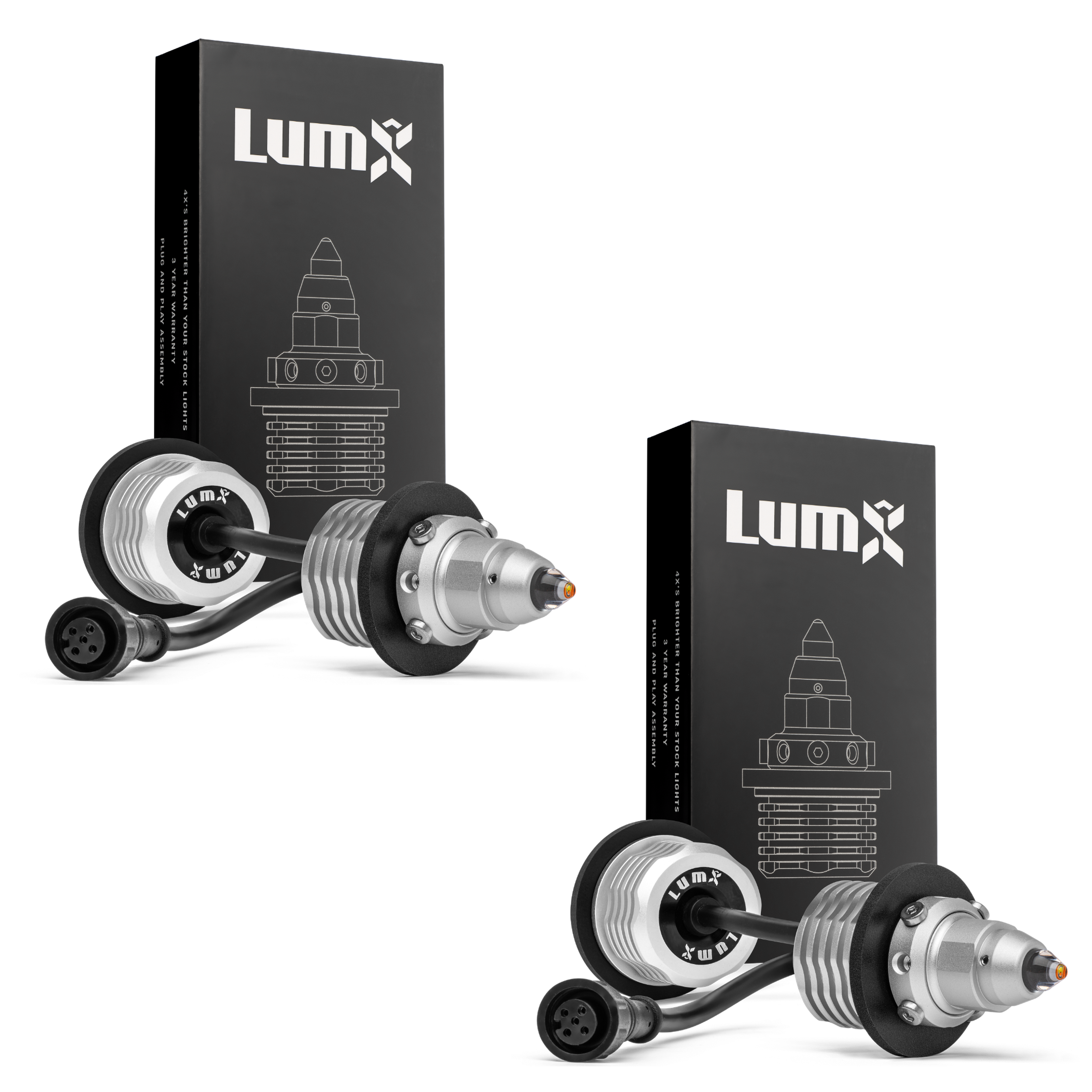 3157 LumX-PRO SwitchBack + Resistors (Set of 4) (Blinkers